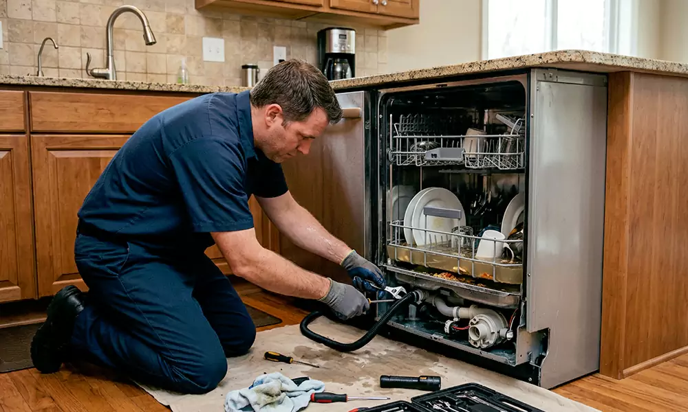 Dishwasher Not Draining Repair in Amherst, MA