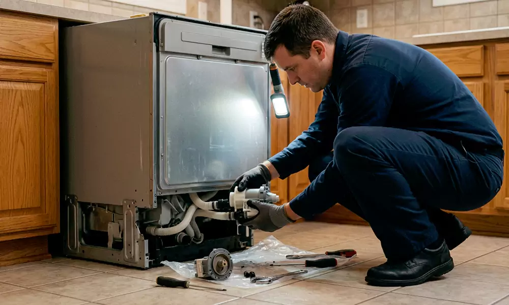 Dishwasher Pump Replacement in Amherst, MA