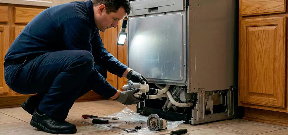 Dishwasher Drain Hose Repair in Amherst