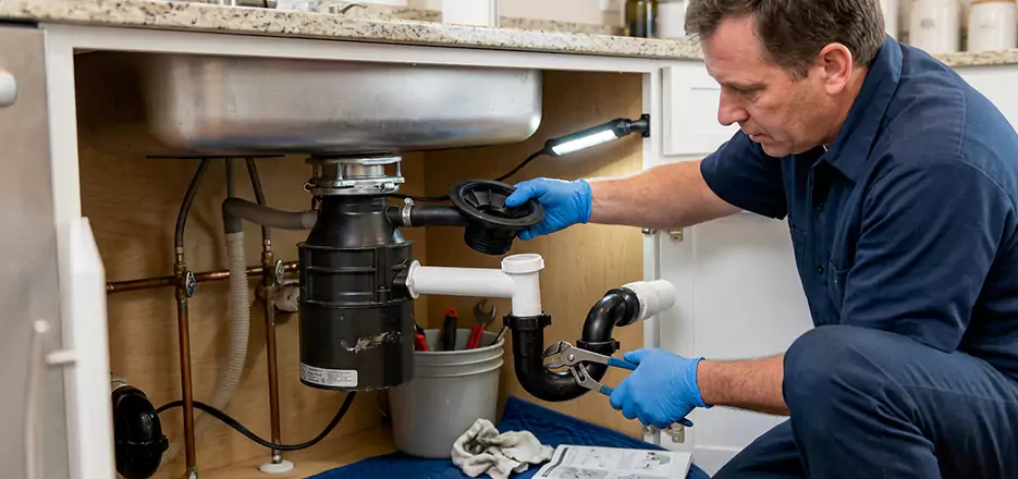 Garbage Disposal Splash Guard and Trap Installation in Amherst