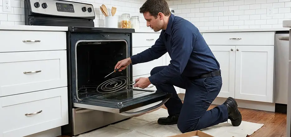 Oven Lower Heating Element Replacement in Amherst